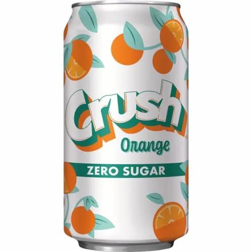 6 Pack Crush Orange Zero Sugar Soda Pop (not for sale) Crush, Cases, 6 Pack, Zero Sugar