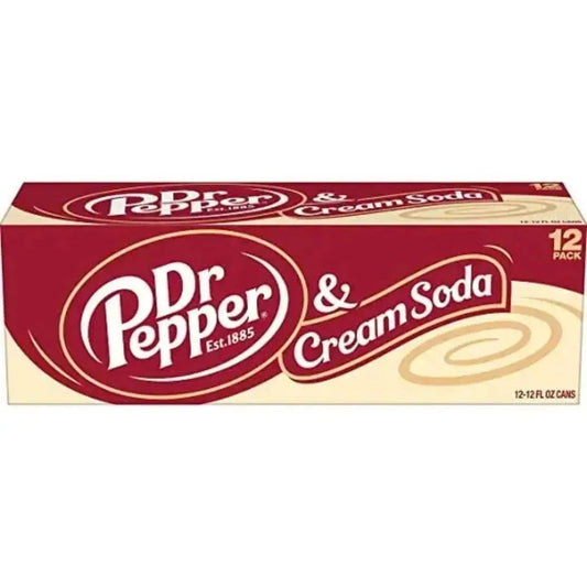 12 Pack Dr Pepper Cream Soda Soda Pop (not for sale) Keurig Dr Pepper company, TSAED, cases, 12 Pack