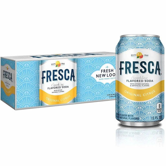 12 Pack Fresca Original Citrus Sparkling Flavoured Soda Soda Pop (not for sale) Fresca, TSAED, cases, 12 Pack