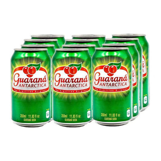 12 Pack Guarana Antarctica The Brazilian Original Soda Pop (not for sale) Guarana, TSAED, cases
