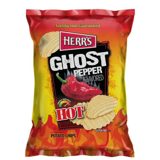 12 Pack Herr's Ghost Pepper Flavored Snacks/Chips (not for sale) Herr's, TSASN&CH, USA, trending products, usabestseller, cabestseller