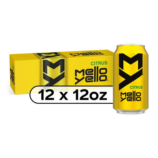 12 Pack Mello Yello Citrus Soda Pop (not for sale) Mello Yello, cases, 12 Pack, Bestseller Drinks