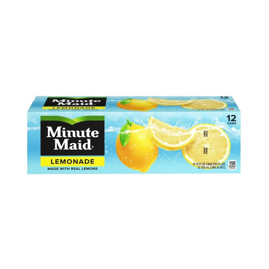12 Pack Minute Maid Lemonade Soda Pop (not for sale) Minute Maid, TSAED, cases, 12 Pack