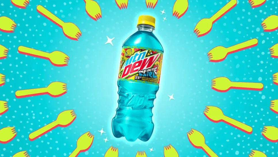 12 Pack Mtn Dew Infinite Swirl 591 ml bottles Best Before Passed Soda Pop Mtn Dew, TSAED, Trending