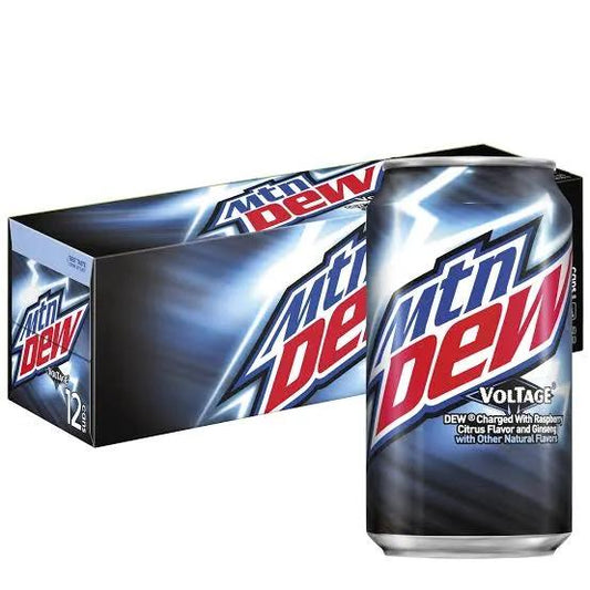 12 Pack Mtn Dew Voltage Soda Soda Pop (not for sale) Mtn Dew, TSAED, 12 Pack, Cases, Bestseller Drinks
