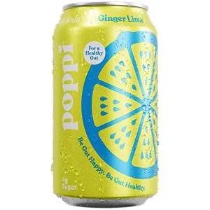 12 Pack - Poppi Ginger Lime Soda Pop (not for Sale) Poppi, 12 Pack, Cases