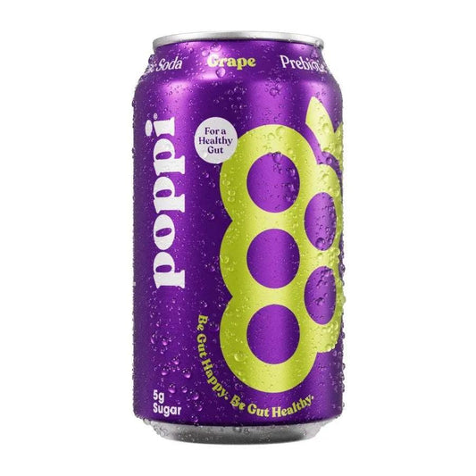 12 Pack - Poppi Grape Soda Pop (not for Sale) Poppi, 12 Pack, Cases