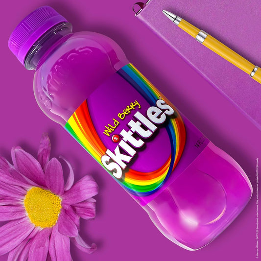 12 Pack Skittle Wild Berry Flavored Drink 14Oz Soda Pop Skittles, trending products, Latest