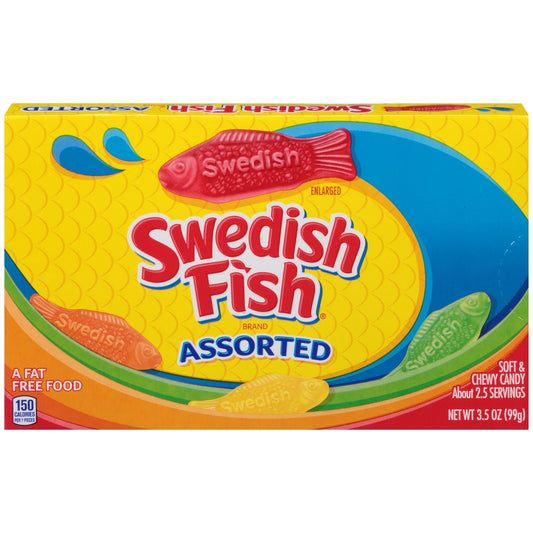 12 Pack Swedish Fish Assorted Flavor Chew Candy - (3.5Oz) Candy Swedish Fish , Latest Products, Trending