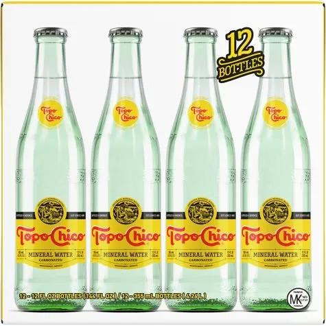 12 Pack Topo Chico Mineral Water Soda Pop Topo Chico, Bestseller Drinks