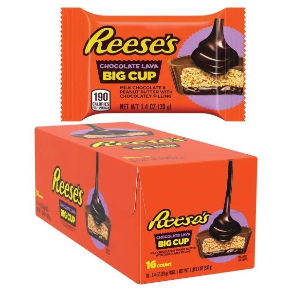 16 Pack Reese's Chocolate Lava Big Cup Chocolate Reese's, TSASN&CH, TSARC, bulk, cabestseller