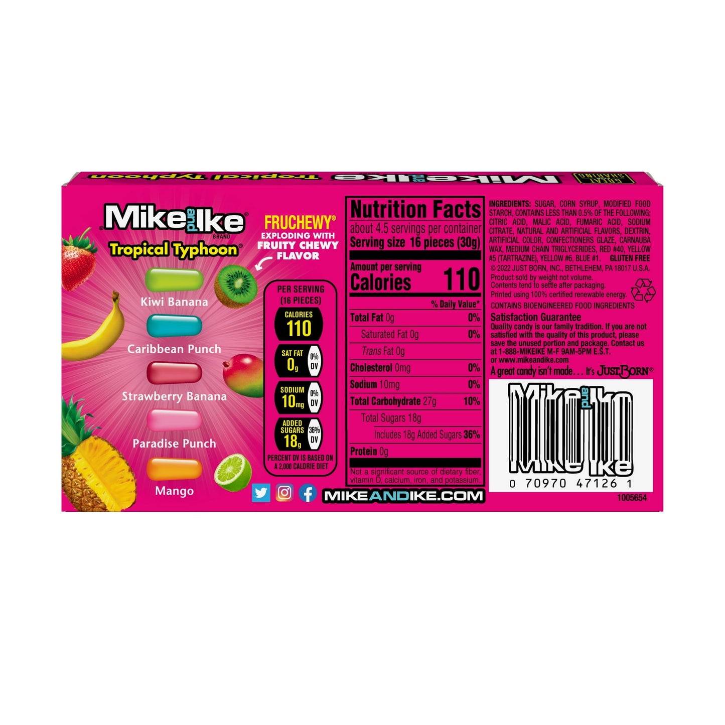 Mike & Ike Tropical Typhoon Candy - (5Oz) Candy Mike & Ike , Latest Products, Trending