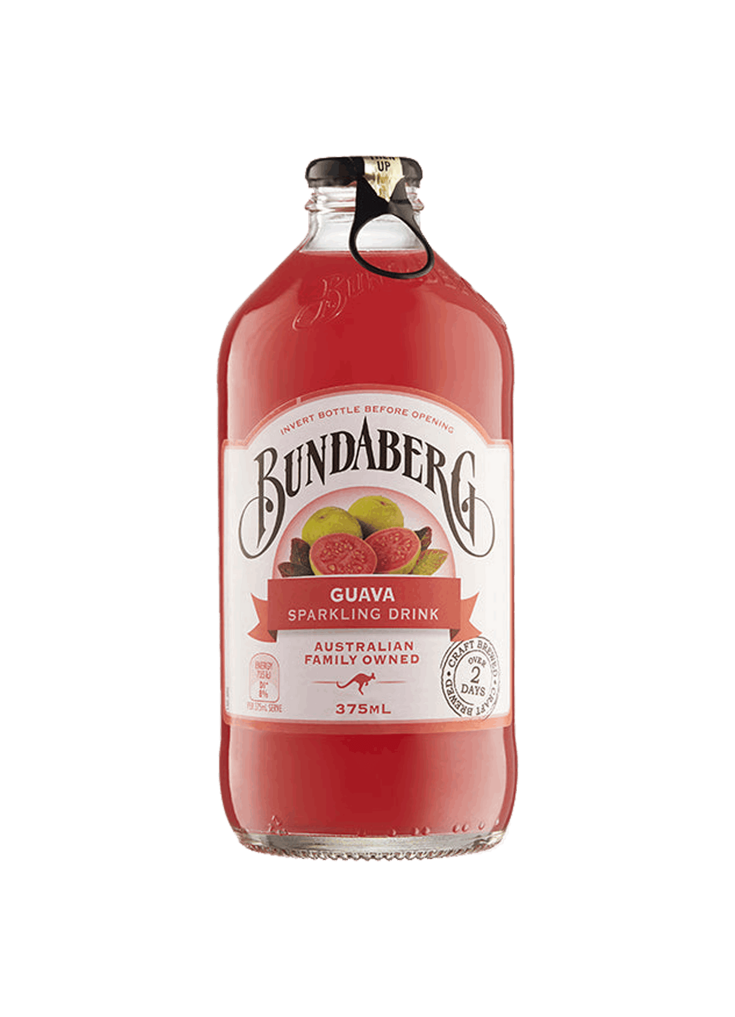 24 Pack - Bundaberg Guava Sparkling drink Soda Pop (not for Sale) Bundaberg, 24 Pack, Cases