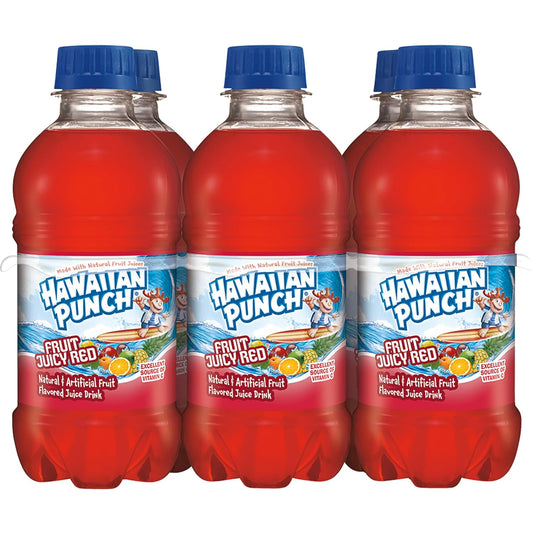 24 Pack Hawaiian Punch Juicy Red (10 Oz) Soda Pop Hawaiian Punch, cases, 24 Pack
