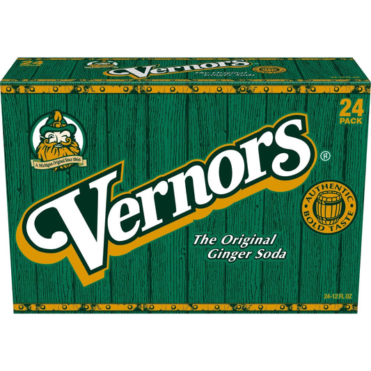 24 Pack - Vernors 12 Oz Soda Pop (not for Sale) Vernors, 12 Pack, Cases