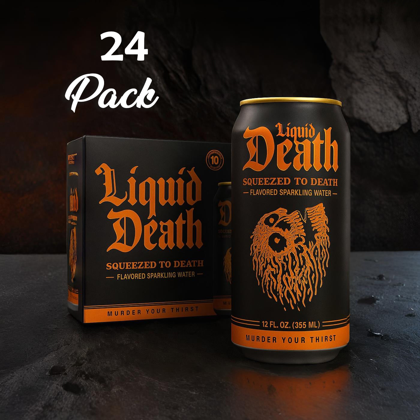 Liquid Death Squeezed to Death 24 Pack Drink Soda Pop (not for Sale) Liquid Death, 24 Pack, Cases, trending products, usabestseller, cabestseller
