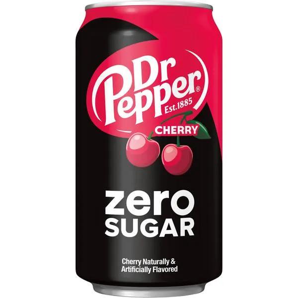6 Pack Dr. Pepper Zero Sugar Cherry Soda Pop Keurig Dr Pepper company, Cases, 6 Pack, Zero Sugar, Bestseller Drinks
