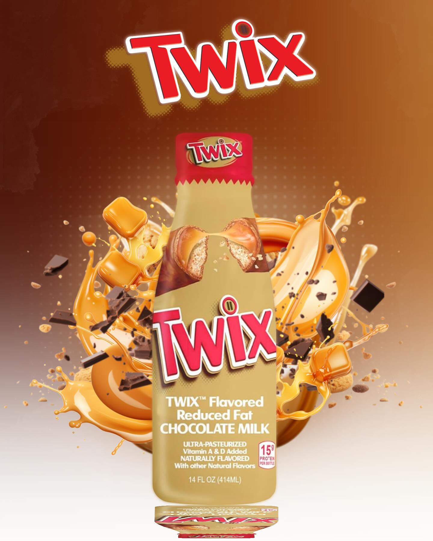 12 Pack Twix Chocolate Milk Drink, 414ml Drink Mixes Twix, Trending, Latest Products