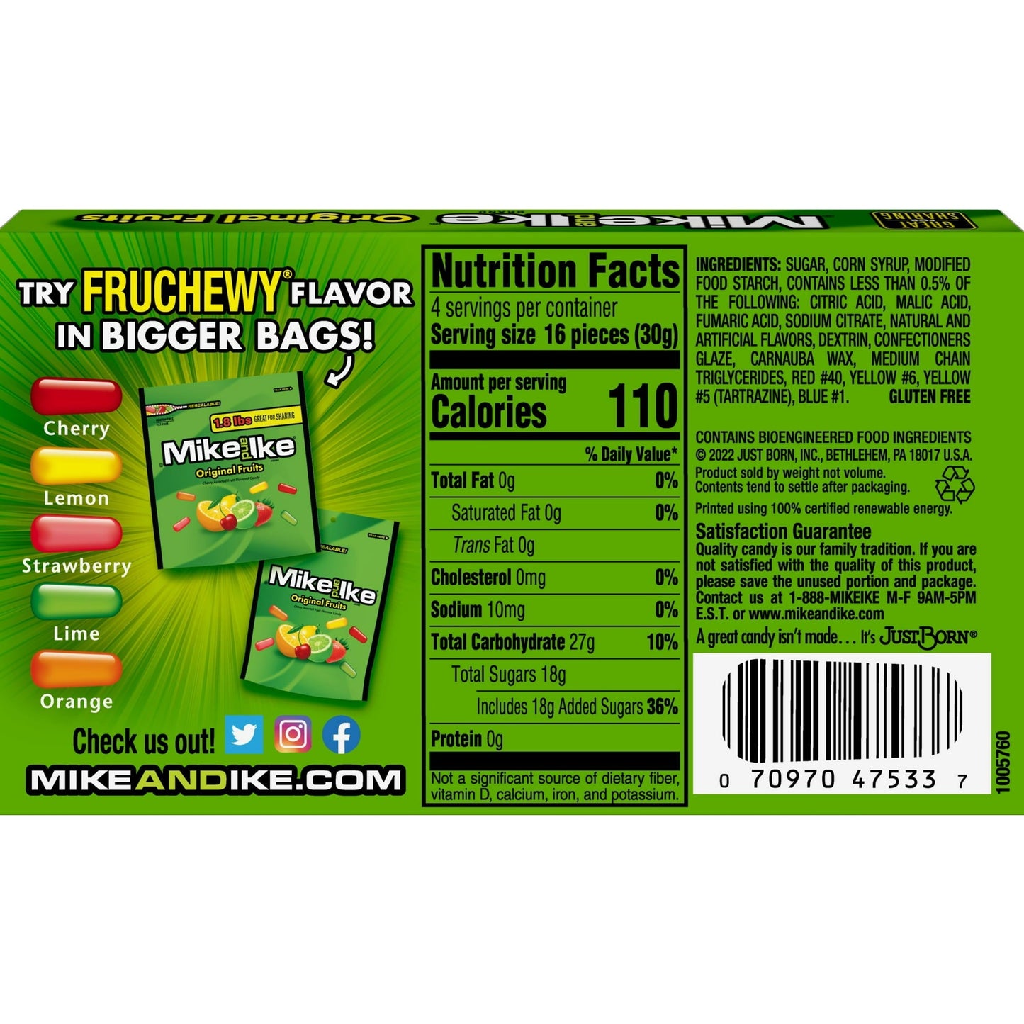 Mike & Ike Original Fruits Candy - (5Oz) Candy Mike & Ike , Latest Products, Trending