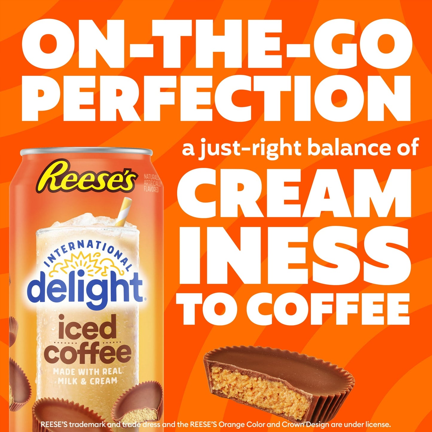 Reese’s Iced Coffee (15 Oz) Soda Pop (not to sale) International Delight, Cases, 6 Pack, Zero Sugar