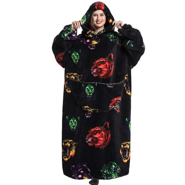 Oversized Wearable Blanket Hoodie Animal Length 140 cm Gifts (not for sale) Oversized Wearable Blanket Hoodie