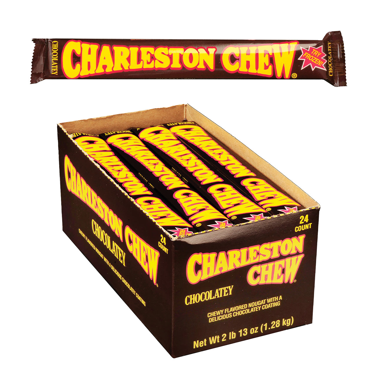 24 Pack Charlestone Chew Chocolate Bar (1.87 Oz) Chocolate Charlestone Chew, Latest Products, trending