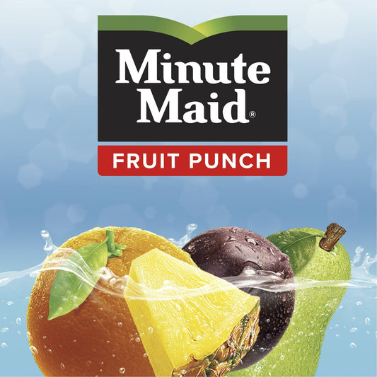 6 Pack Minute Maid Fruit Punch (12 Oz) Soda Pop (not for sale) Minute Maid, Cases, 6 Pack, Zero Sugar