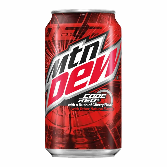 6 Pack Mtn Dew Code Red Soda Pop (not for sale) Mtn Dew, Cases, 6 Pack