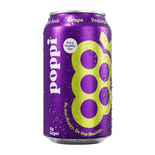 6 Pack - Poppi Grape Soda Pop (not for Sale) Poppi, TSAED, Cases, 12 Pack
