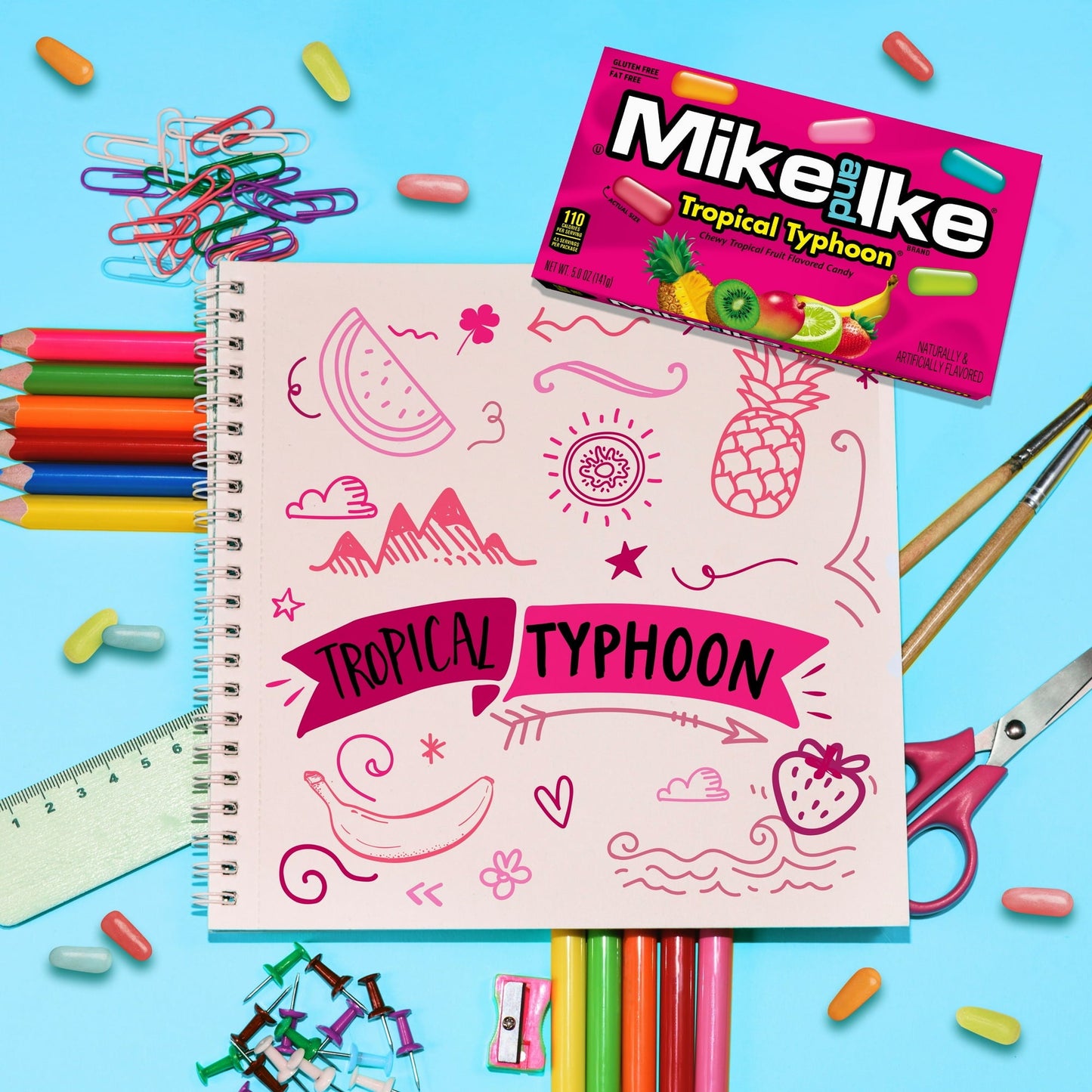 Mike & Ike Tropical Typhoon Candy - (5Oz) Candy Mike & Ike , Latest Products, Trending