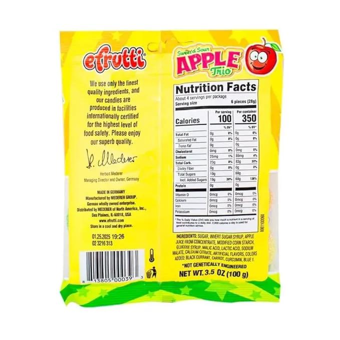 E Frutti Gummy - Apple Trio (99g) Candy E Frutti, Trending, trending products