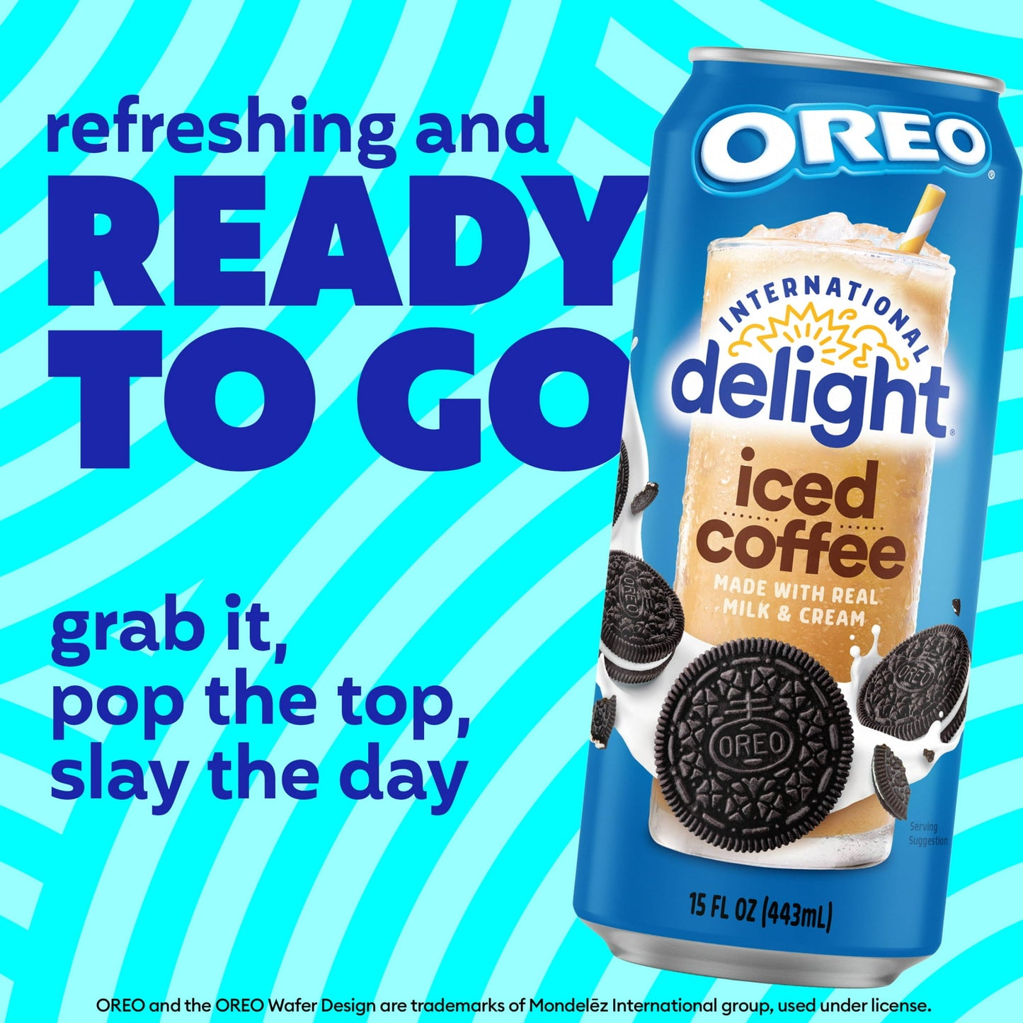 6 pack International Delight Oreo Iced Coffee (15 Oz) Soda Pop (not to sale) International Delight, Cases, 6 Pack, Zero Sugar