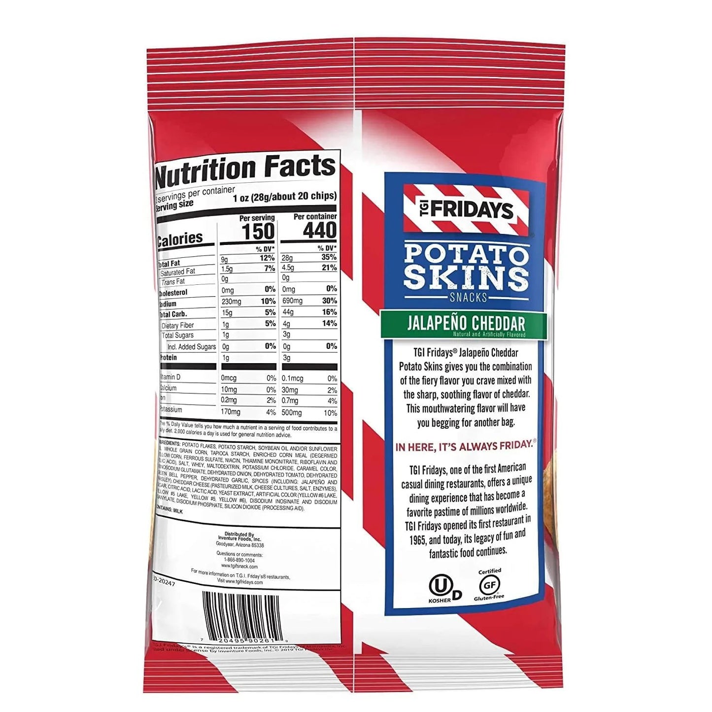 TGIF Potato Skins Jalapeno Cheddar (85g) Snacks/chips TGIF, Trending, Trending Products