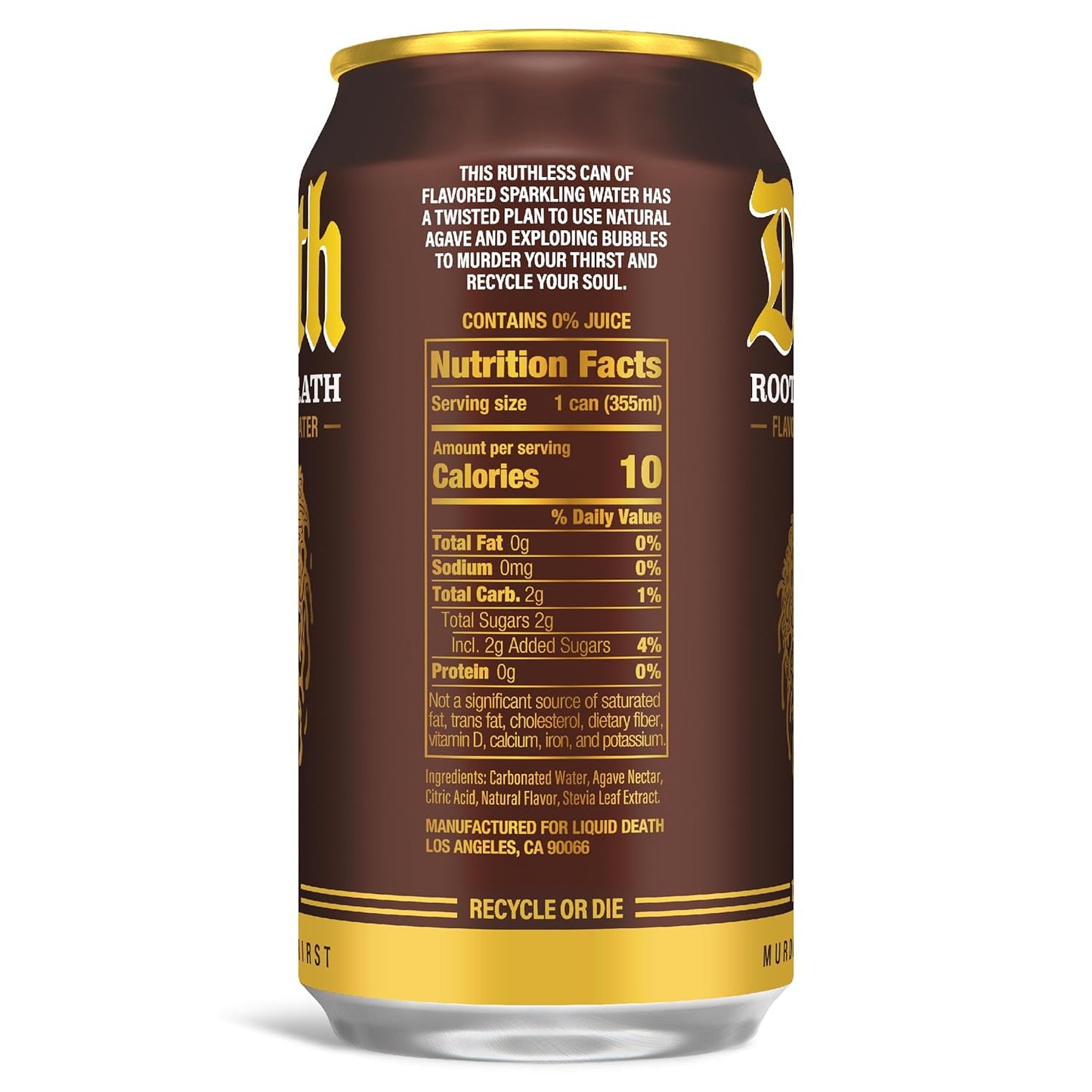24 Pack Liquid Death Rootbeer Wrath Flavor Cans (12 Oz) Soda Pop (not for Sale) Mundet, latest