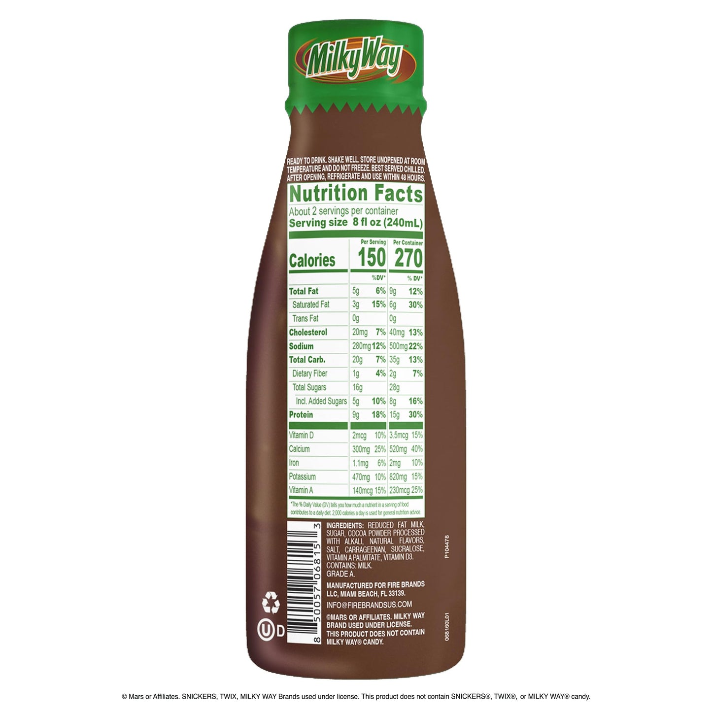 12 Pack MilkyWay Chocolate Milk Drink, 414ml Drink Mixes Milkyway, Trending, Latest Products