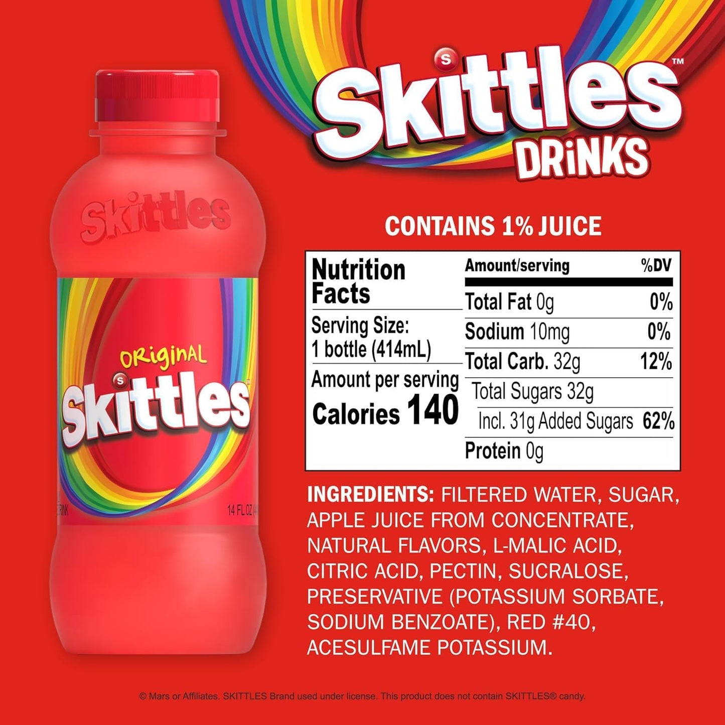 Skittles Original Drink Drink Mixes Skittles, TSARC, TSASN&CH, trending products