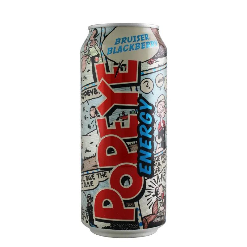 12 Pack Bruiser Blackberry Popeye Energy Drink Soda Pop (not for Sale) Popeye, 12 Pack, Cases