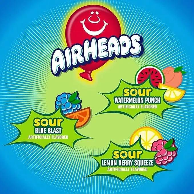 Airheads 5 Bars Standard (78g) Candy Airheads, Trending, trending products