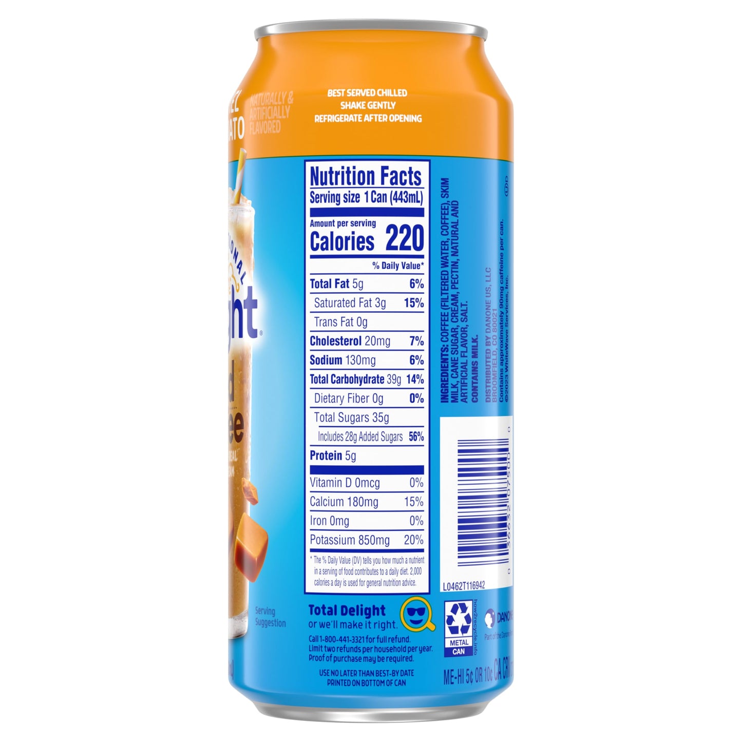 6 pack International Delight Caramel Iced Coffee (15 Oz) Soda Pop (not to sale) International Delight, Cases, 6 Pack, Zero Sugar