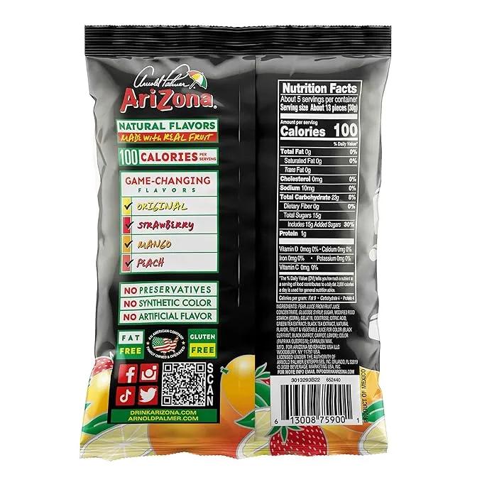 Arizona Half & Half Fruit Snacks (142g) Candy Arizona, Trending, trending products