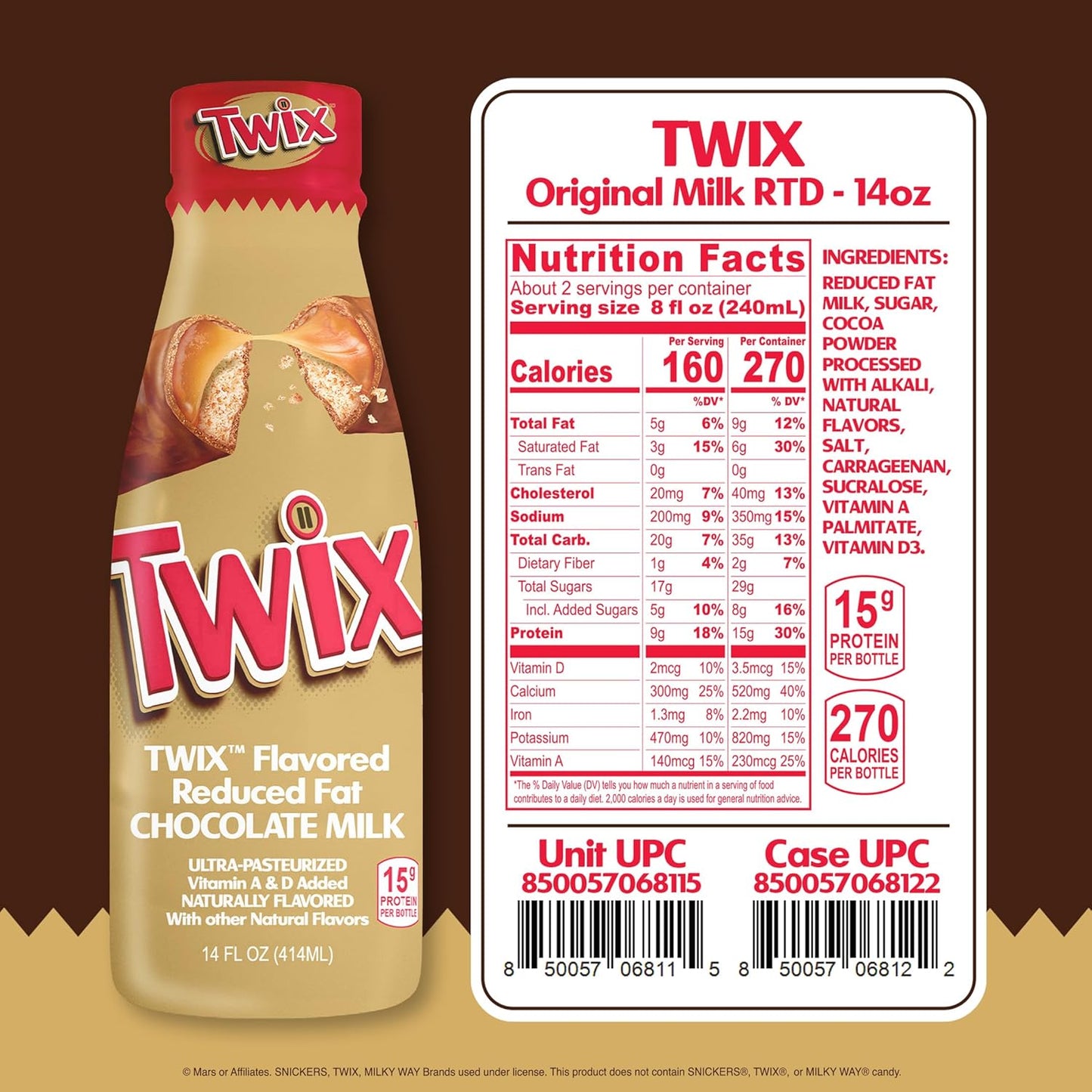 12 Pack Twix Chocolate Milk Drink, 414ml Drink Mixes Twix, Trending, Latest Products