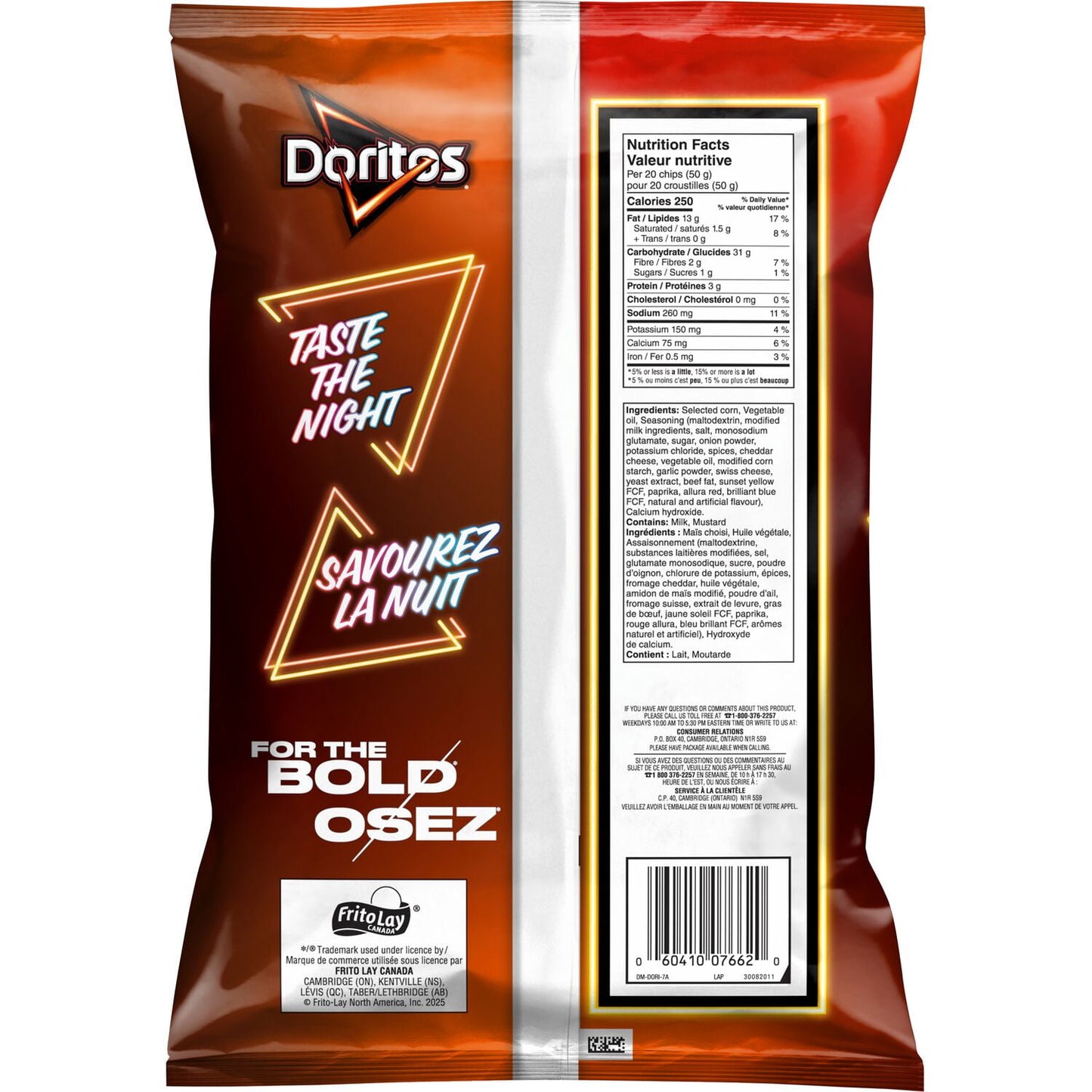 Doritos Late Night Sizzlin' Cheeseburger Flavoured Tortilla Chips 210g Snacks/Chips Doritos, latest, Trending Products