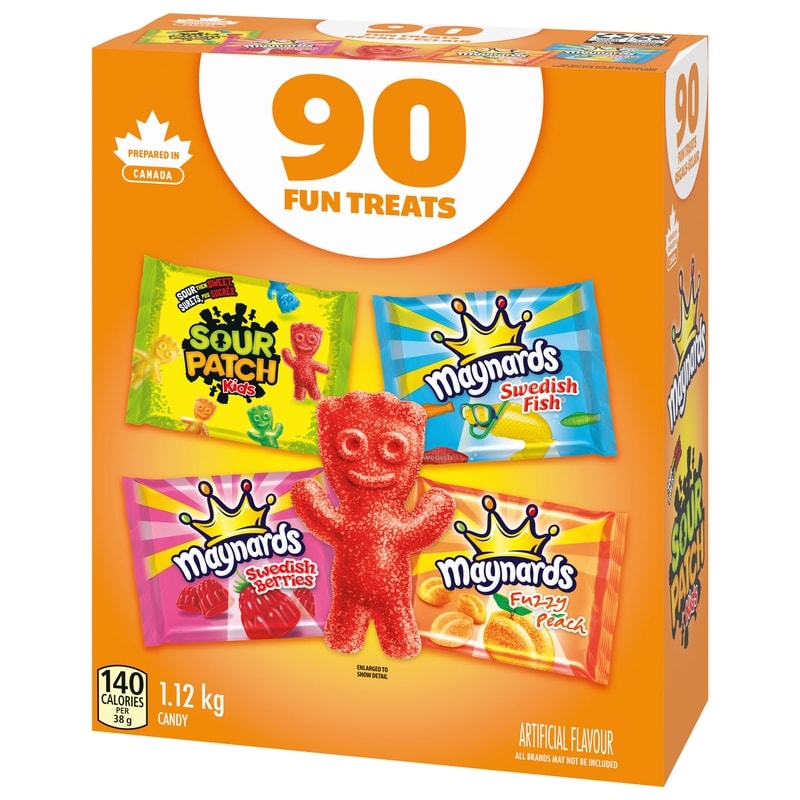 90 Pack Maynards Assorted Gummy Candy Individually Wrapped 1.12Kg Candy Maynards ,Trending Products