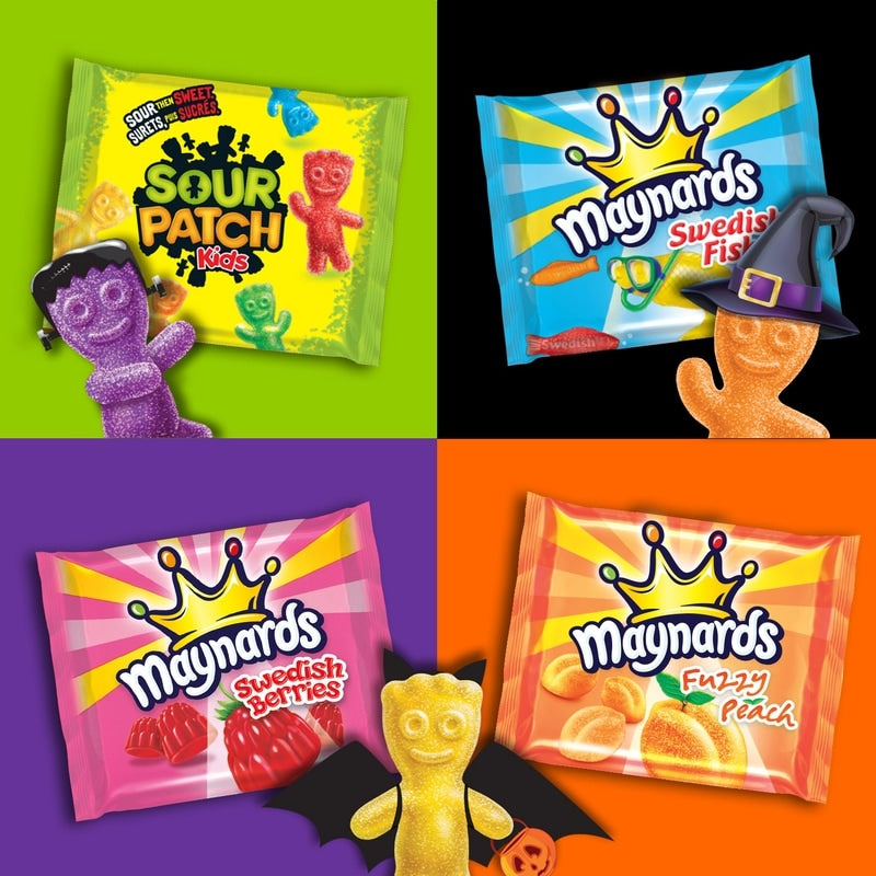 90 Pack Maynards Assorted Gummy Candy Individually Wrapped 1.12Kg Candy Maynards ,Trending Products