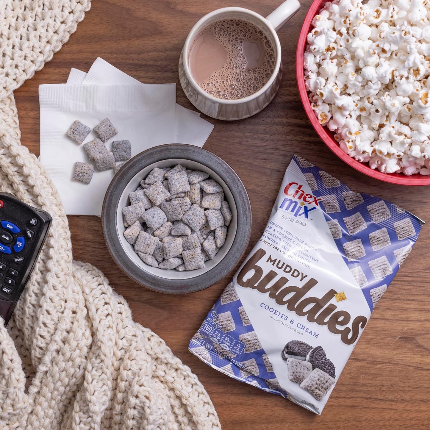 7 Pack Chex Mix Muddy Buddies Cookies & Cream (4.5 Oz) Snacks Chex Mix, Latest