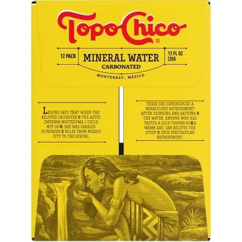 12 Pack Topo Chico Mineral Water Soda Pop Topo Chico, Bestseller Drinks
