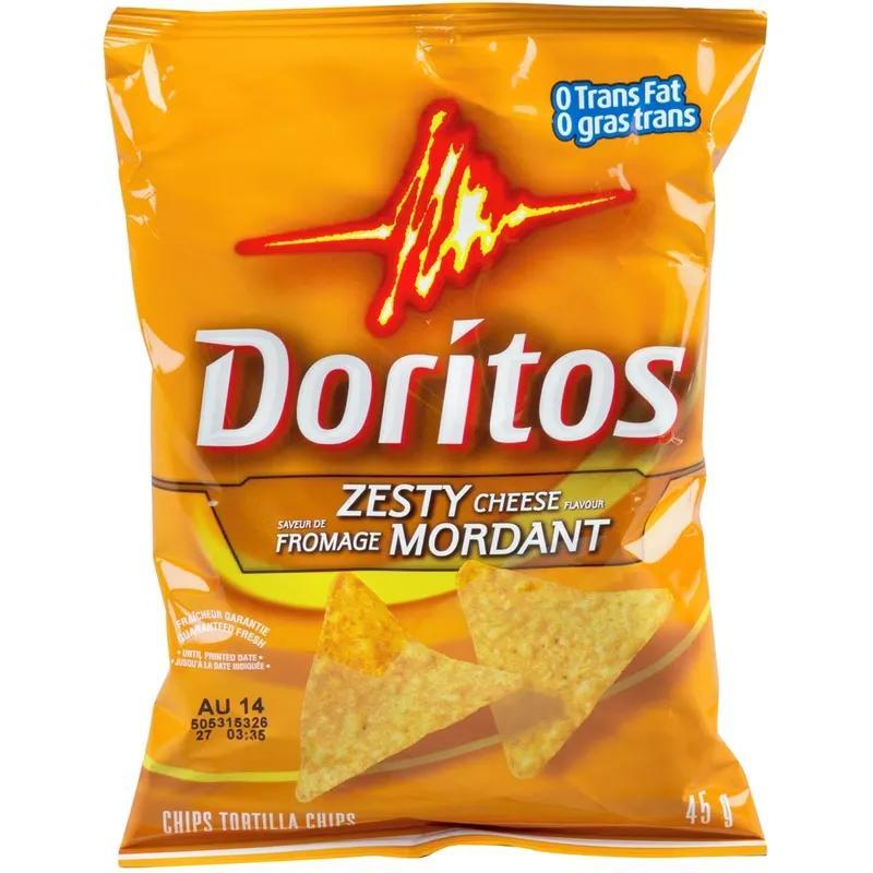 24 Pack Doritos Zesty Cheese Chips 45g Each Snacks/Chips Doritos ,Trending Products