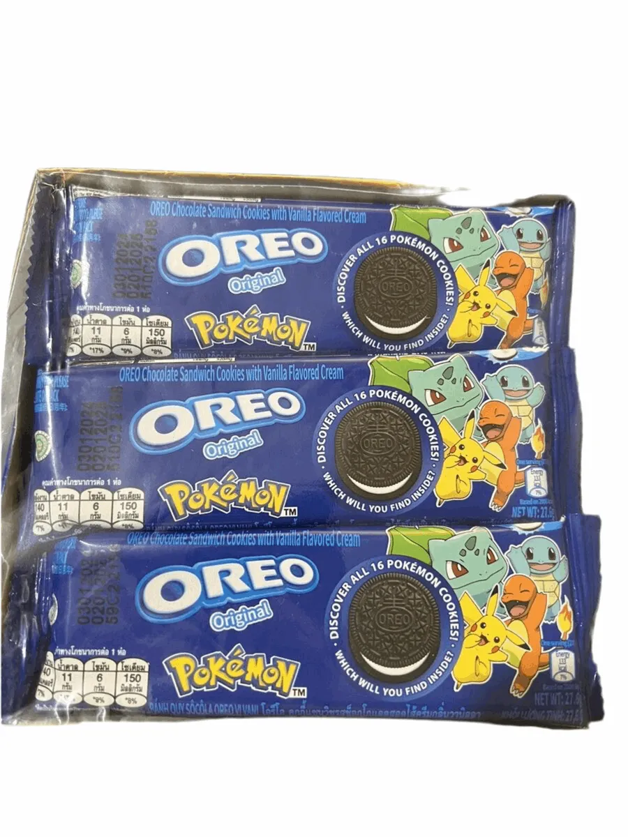 Oreo Pokémon original full box 27g X 12 (Best Before Past) Oreo, trending