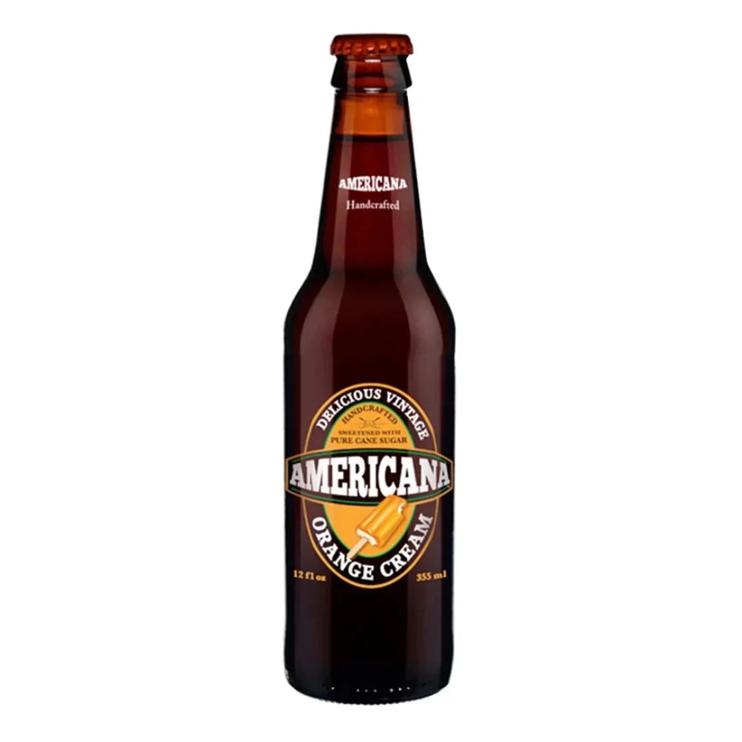 Americana Orange Cream 355ml 6 pack Soda Pop (not for sale) Americana