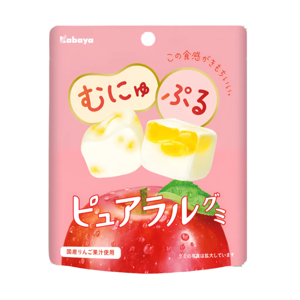 Kabaya Pureral Apple Gummy Japan (58 g) Gummies Kabaya, TSAJS, TSAAS